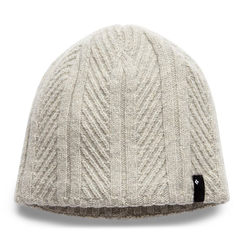 Black Diamond Tracks Beanie Unisex Accessories White | WBNRL1963