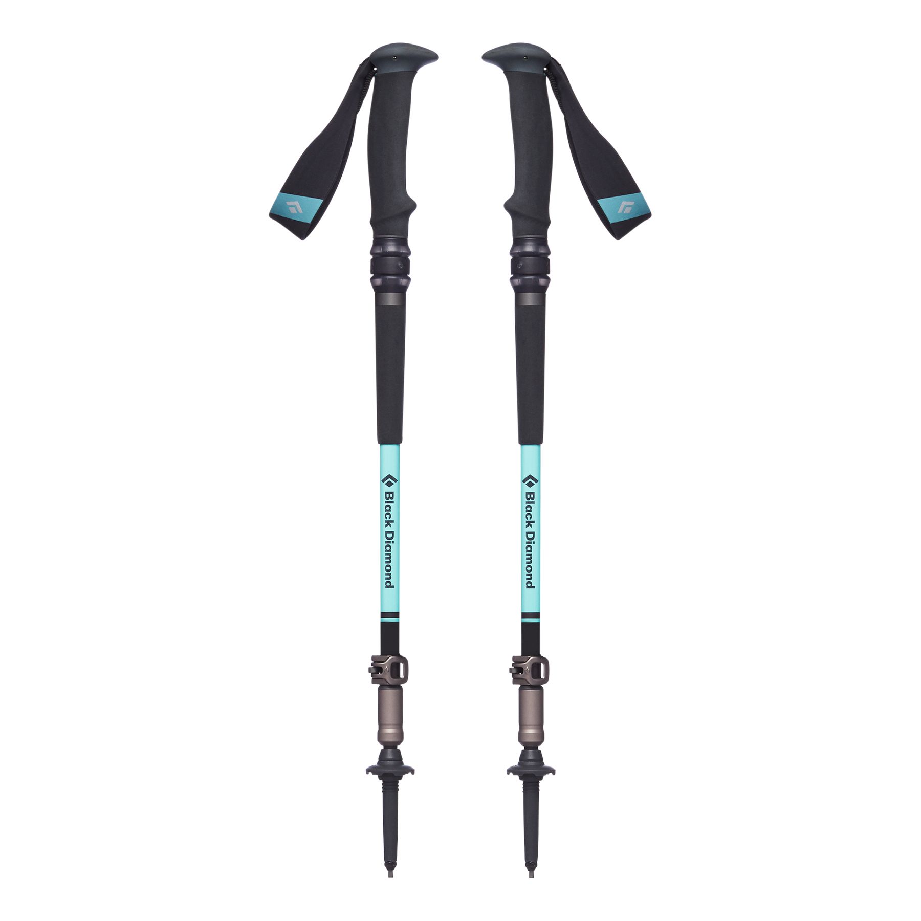 Black Diamond Trail Pro Shock Women\'s Trekking Poles Black Green | KLPJU9147