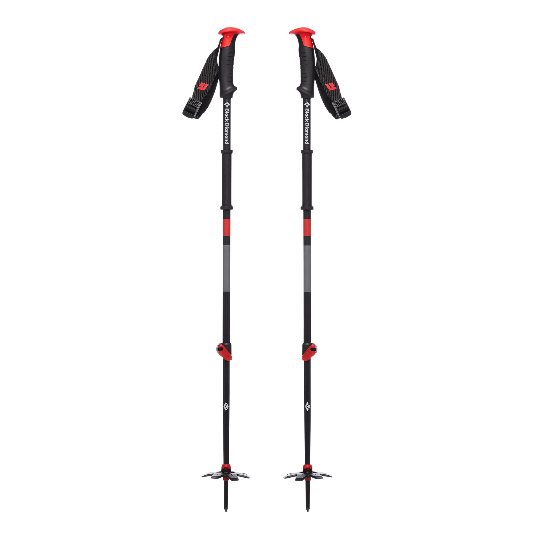 Black Diamond Traverse Unisex Ski Poles Black Orange | VNMHR7013