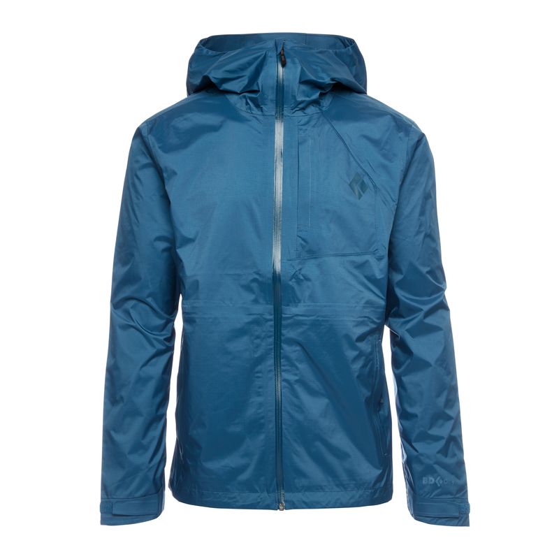 Black Diamond Treeline Rain Shell Men's Jackets Blue | JDSIA4125