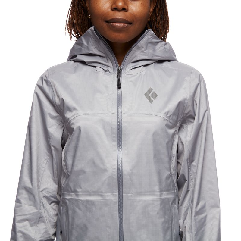 Black Diamond Treeline Rain Shell Women's Jackets Grey | BFRWU8124