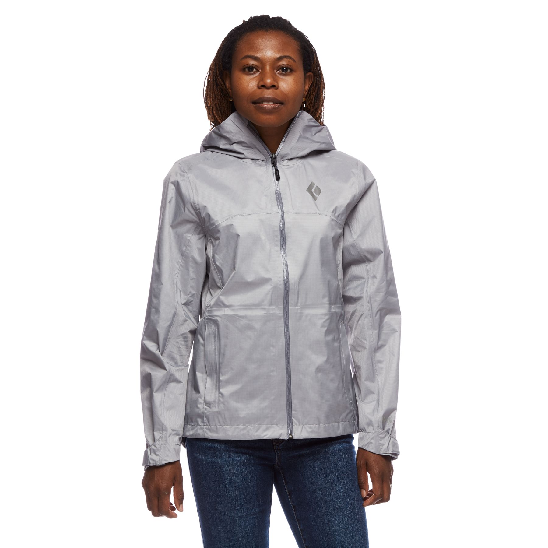 Black Diamond Treeline Rain Shell Women\'s Jackets Grey | BFRWU8124