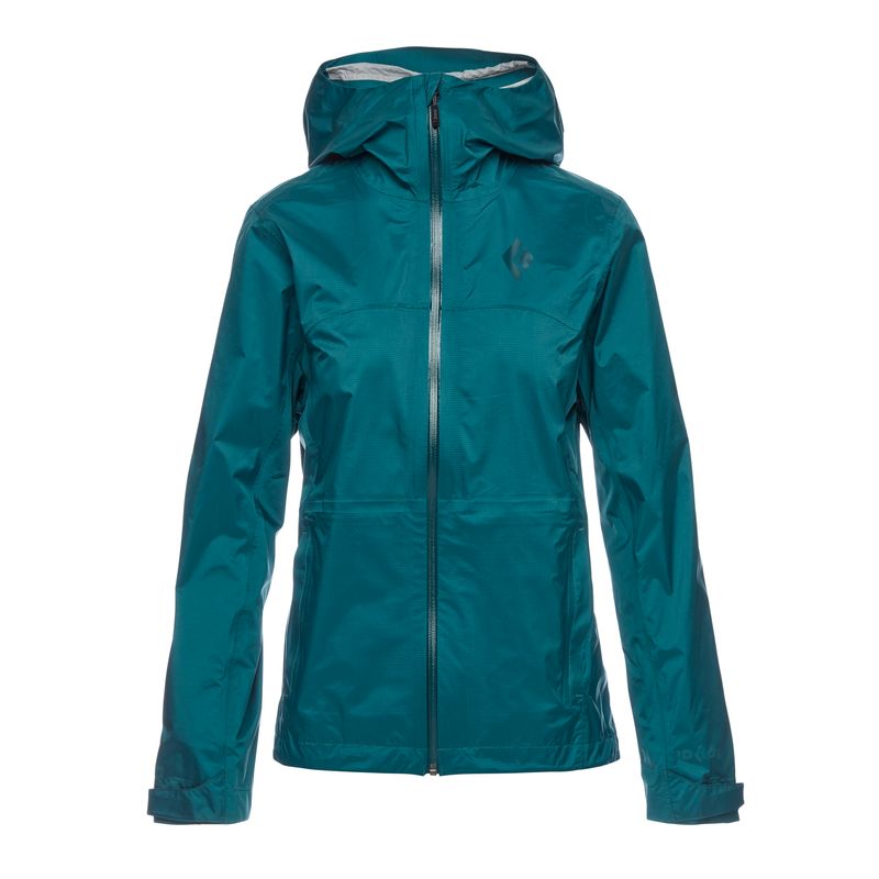 Black Diamond Treeline Rain Shell Women's Jackets Deep Green | GNIQX8194