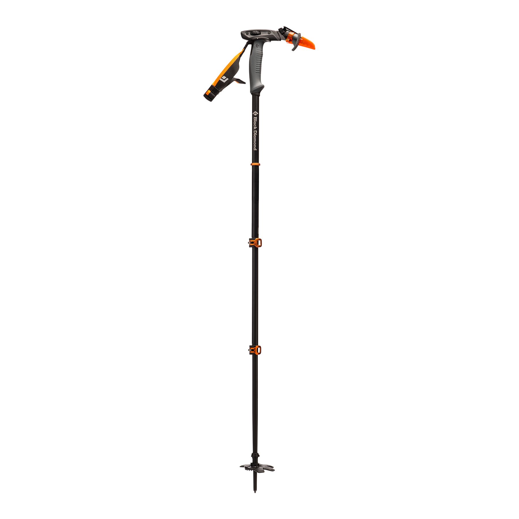 Black Diamond Whippet Ski Pole Unisex Ski Poles Black Orange | ZVUKB7136