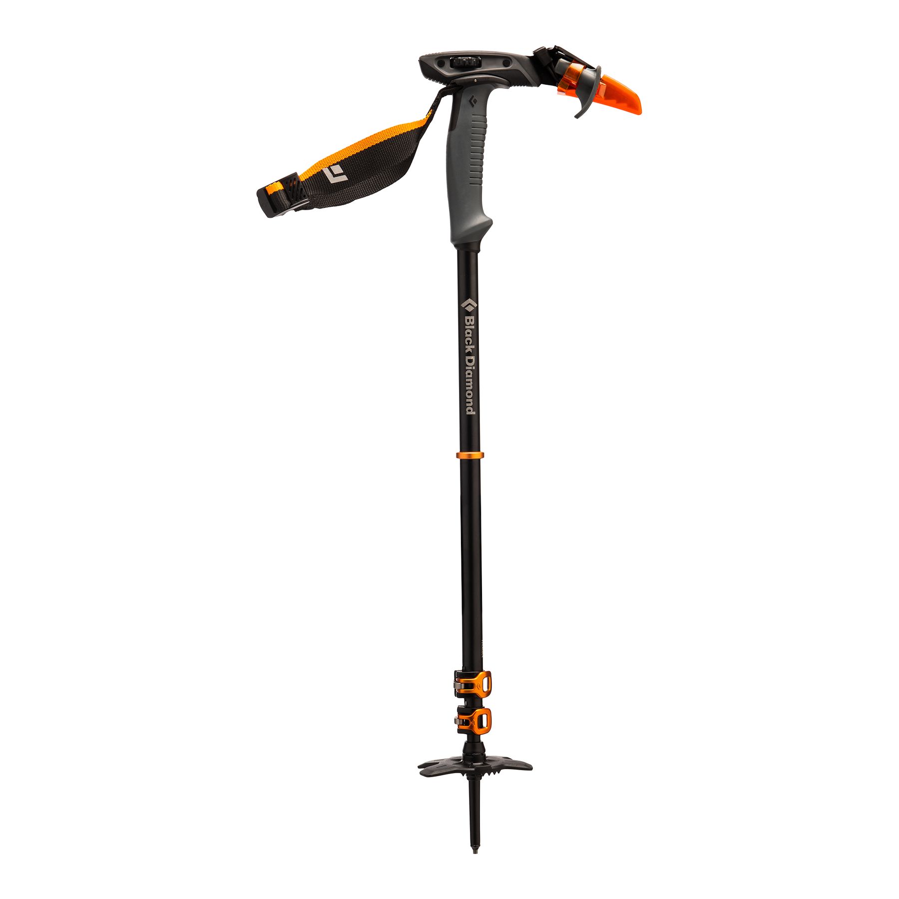 Black Diamond Whippet Ski Pole Unisex Ski Poles Black Orange | ZVUKB7136